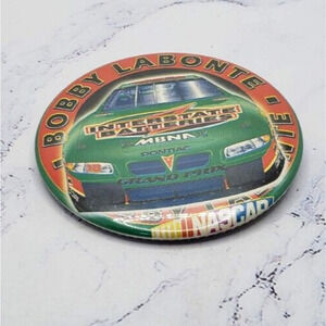 Bobby Labonte Number 18 Interstate Batteries Pontiac Grand Prix Pinback Button